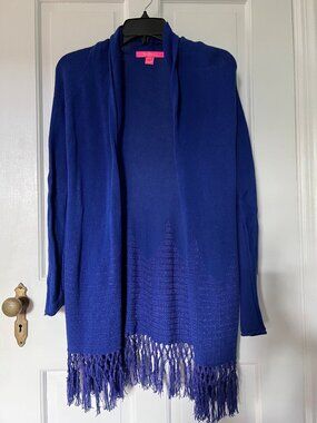 Lilly Pulitzer Cobalt Blue Cardigan - Size XXS